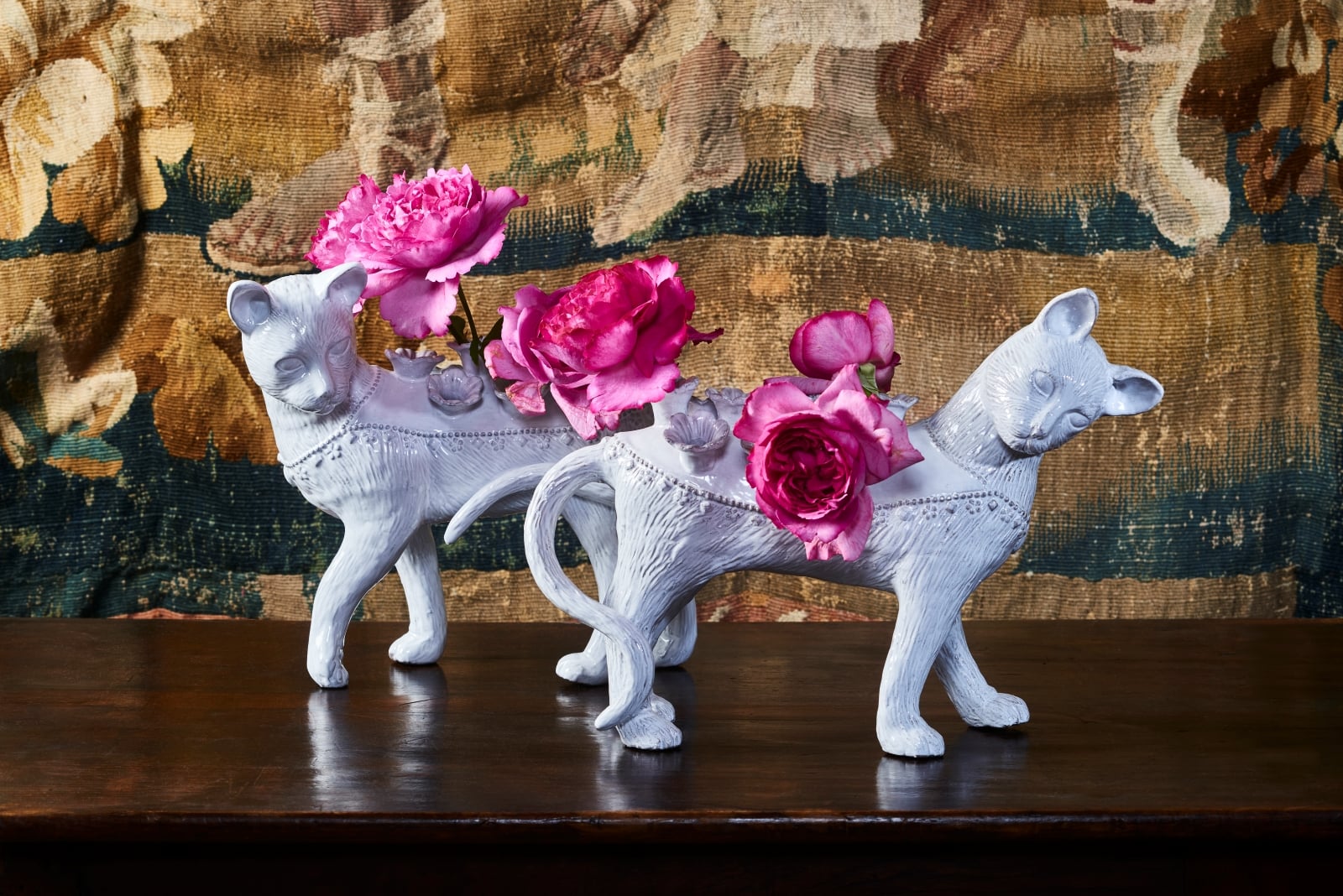 Les vases pique-fleurs Chat par Serena Carone