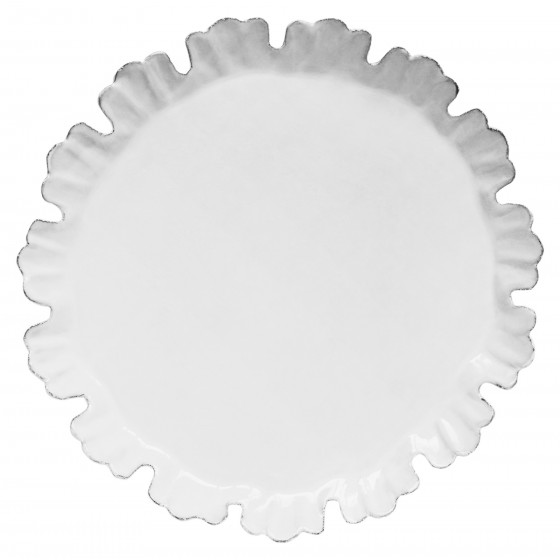 Large Chou Dinner Plate with 15 Petals