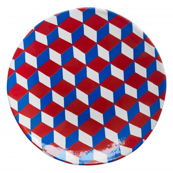 Tricolore Cube Plate