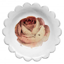 Soucoupe Rose avec Insecte