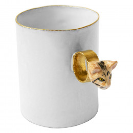 Tabby Cat Ring Cup