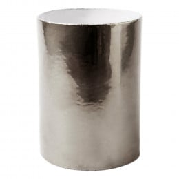 Petit vase Tube (extérieur platine)