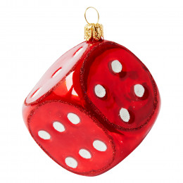 Dice Red Ornament