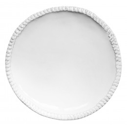 Aurélie Dessert Plate with Embroidered Border