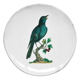 Blue Sparrow Dinner Plate