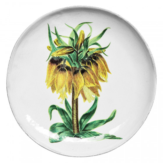 Assiette Plate Fleur Jaune