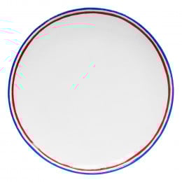 Assiette à Dessert Tricolore