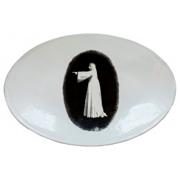 Ghost Looking Left Platter