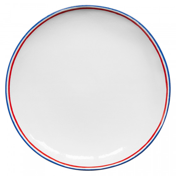 Assiette Plate Tricolore