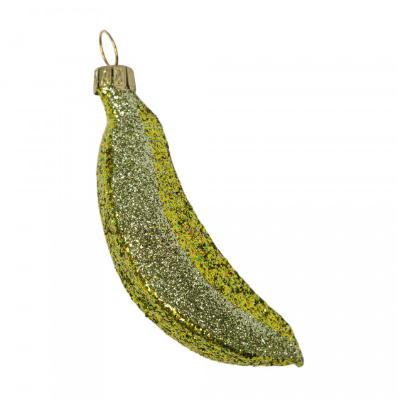 Small Banana with Glitter