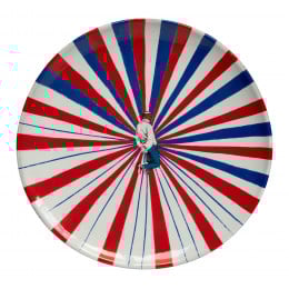 Assiette tricolore personnage