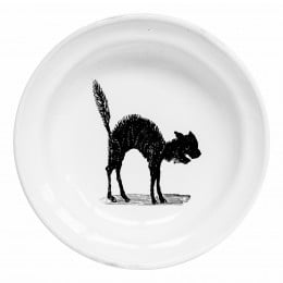 Arched cat dish