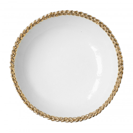 Assiette creuse Joséphine dorée