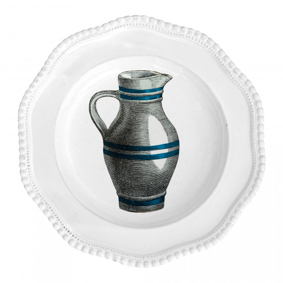 Striped Pitcher Plate