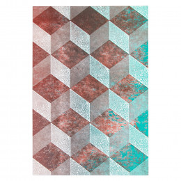 Medium Notebook (Mottled Pink and Blue)