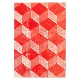 Medium Notebook (Mottled Red)