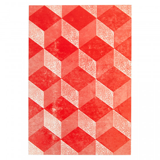 Medium Notebook (Mottled Red)