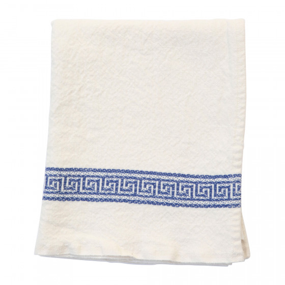 Grecque Tea Towel (Blue)
