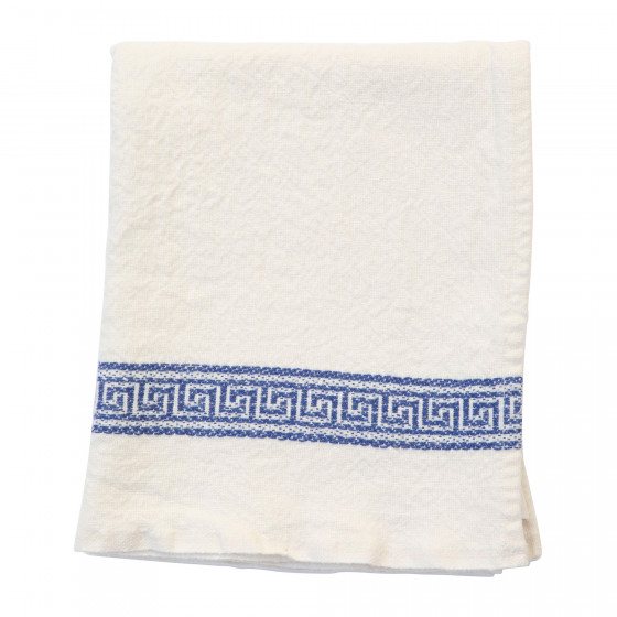Grecque Tea Towel (Blue)