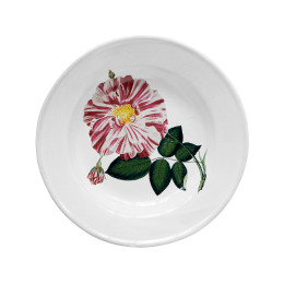 Assiette creuse rose banco