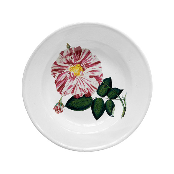 Assiette creuse rose banco