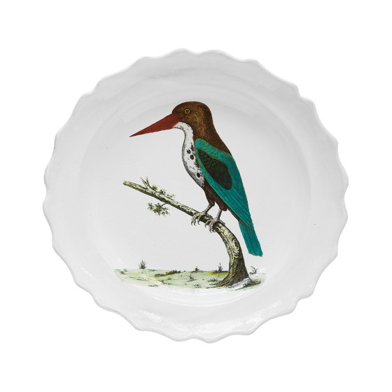 Assiette creuse oiseau Bengale