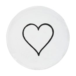 Small Line Heart Plate