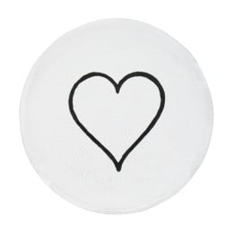 Small Line Heart Plate