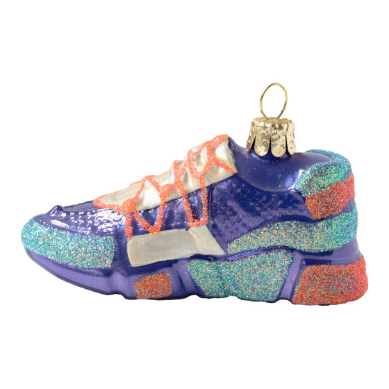 Purple and Orange Sneaker