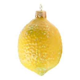 Glittered Lemon Ornament