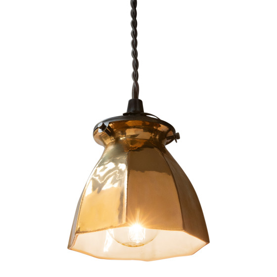 Révolution Small Lampshade Golden Exterior