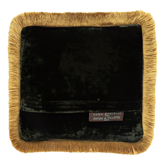 Bottle green cushion