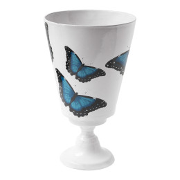 Vase aux Sept papillons bleus