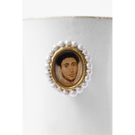 Fayum Portrait of Man Ring Cup