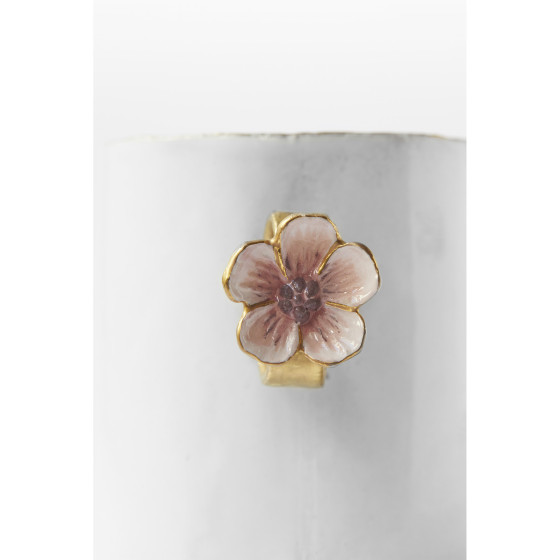 Tasse bague Fleur rose