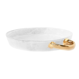 Round Sacai Platter - Golden Handle