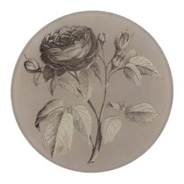 Small Scrapbook Rose Plate
