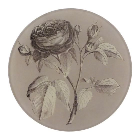 Small Scrapbook Rose Plate