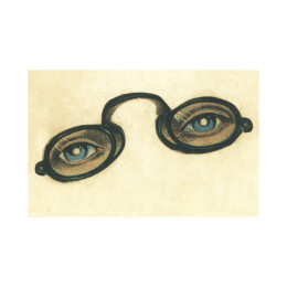 Carte postale lunettes de vue