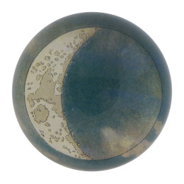 Blue Crescent Paperweight