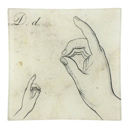 Sign Language Letters D Mini-Tray