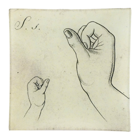Sign Language Letters S Mini-Tray