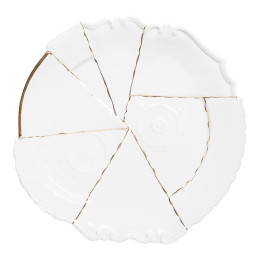 Plat rond patchwork Sacai - Kintsugi