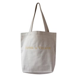 Tote bag écru brodé