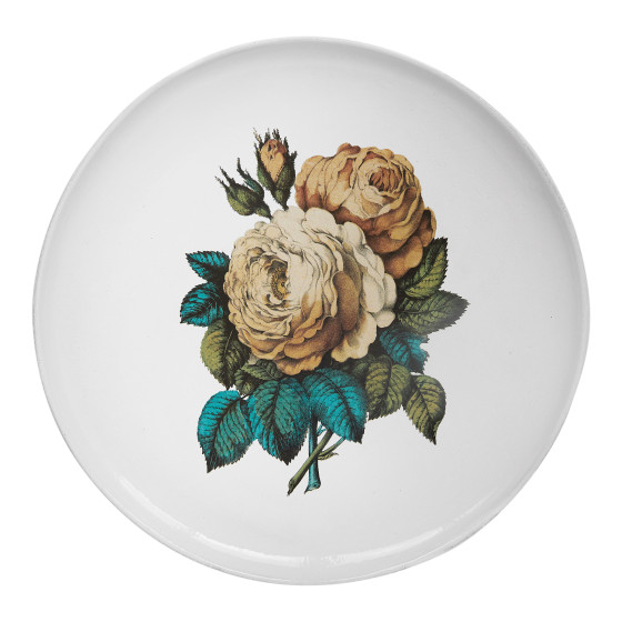 Grande assiette Rose sepia