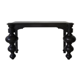 Hollandaise Console in Oak – Black Finish