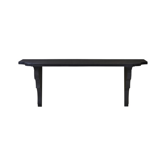 Arlette Shelf 2 - Black Waxed Finish