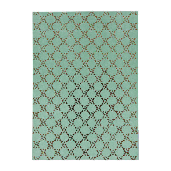 Grand Bloc Note Monogramme (vert d'eau)