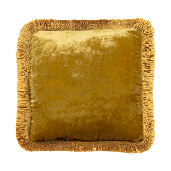 Cushion Gold Fringe Antique Gold