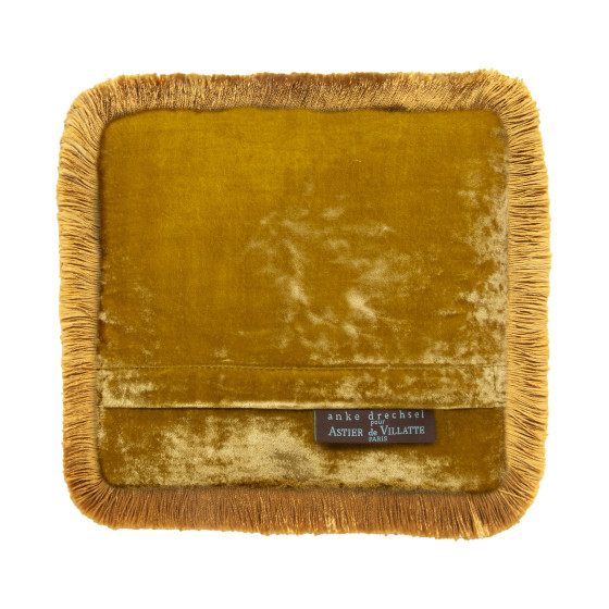Cushion Gold Fringe Antique Gold